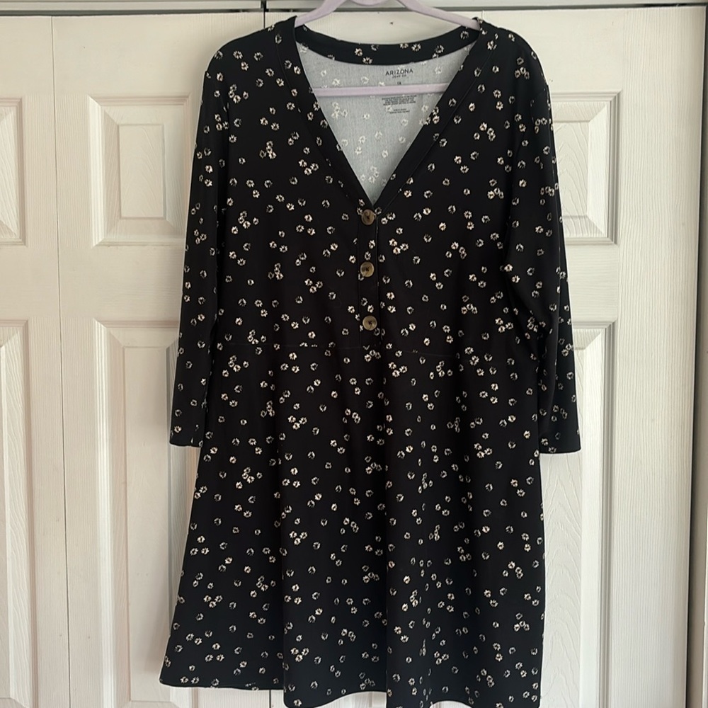 1x floral skater dress